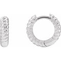 Rope Huggie Hoop Earrings