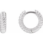 Rope Huggie Hoop Earrings