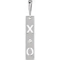 Accented XO Bar Pendant