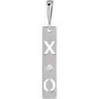 Accented XO Bar Pendant