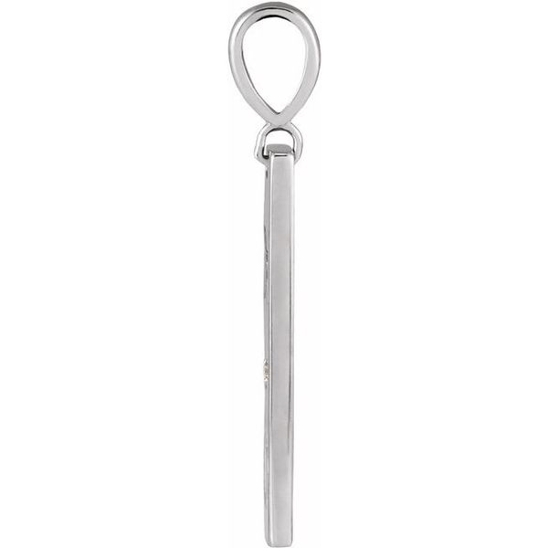 Accented XO Bar Pendant - Image 2