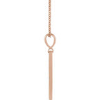 Accented XO Bar Necklace - Image 2