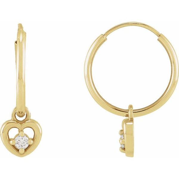 Heart Hoop Earrings