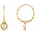 Heart Hoop Earrings
