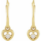 Heart Hoop Earrings - Image 2
