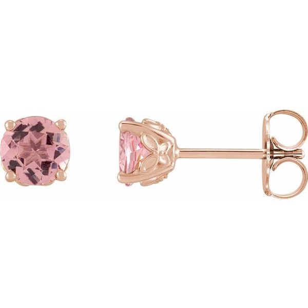 Round 4-Prong Stud Earring