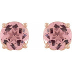 Round 4-Prong Stud Earring - Image 2