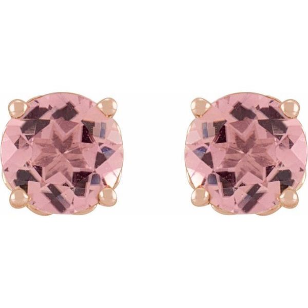 Round 4-Prong Stud Earring - Image 2