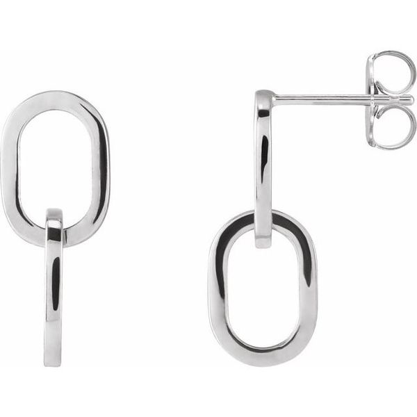 Interlocking Oval Earrings
