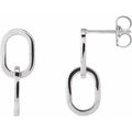 Interlocking Oval Earrings