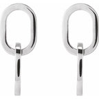Interlocking Oval Earrings - Image 2