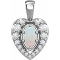 Halo-Style Cabochon Pendant