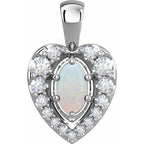 Halo-Style Cabochon Pendant
