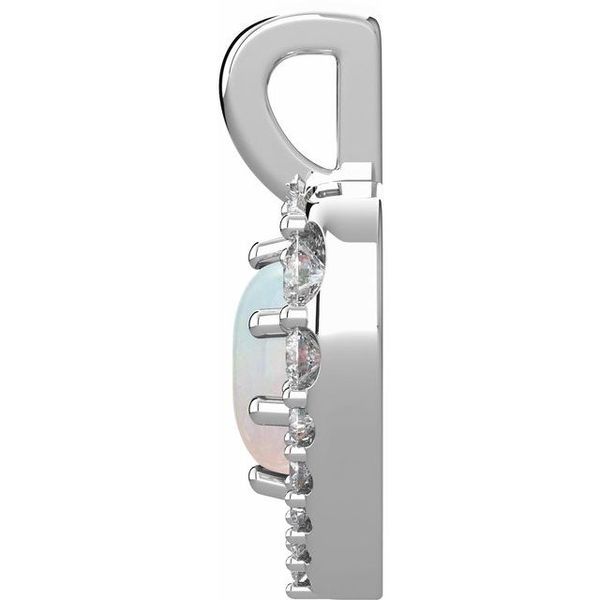 Halo-Style Cabochon Pendant - Image 2