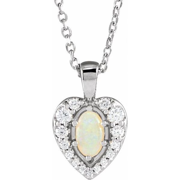 Halo-Style Cabochon Necklace