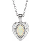 Halo-Style Cabochon Necklace