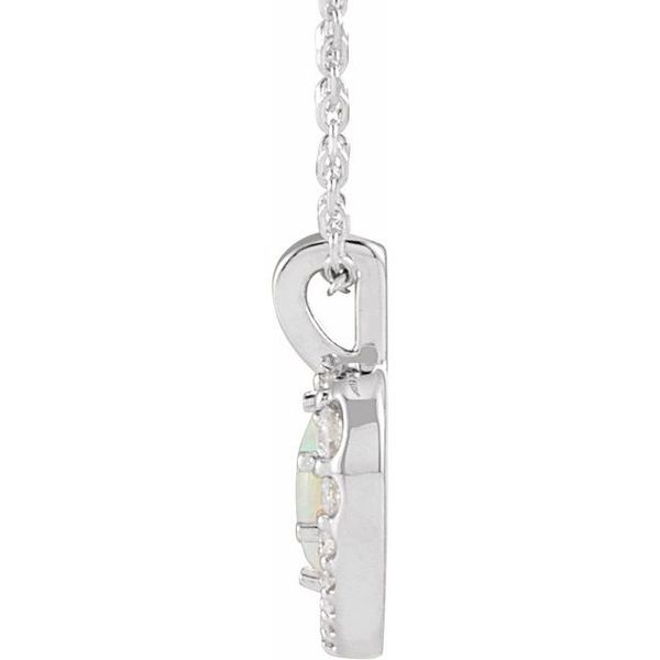 Halo-Style Cabochon Necklace - Image 2