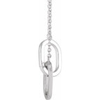 Interlocking Oval Necklace - Image 2
