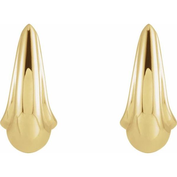 J-Hoop Earrings - Image 2