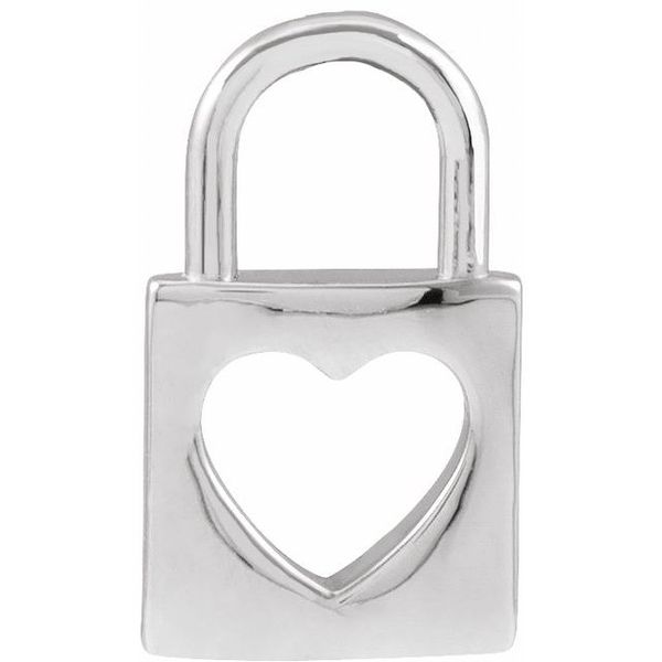 Pierced Heart Lock Pendant