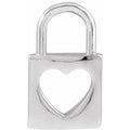 Pierced Heart Lock Pendant