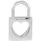 Pierced Heart Lock Pendant