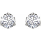 Round 3-Prong Fleur-de-lis Earrings - Image 2