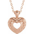 Pierced Heart Necklace
