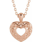 Pierced Heart Necklace