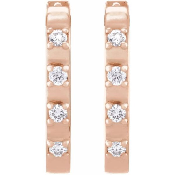 Elongated Hoop Earrings - Image 2