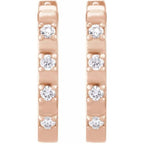 Elongated Hoop Earrings - Image 2