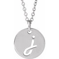 Script Initial Necklace