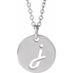 Script Initial Necklace