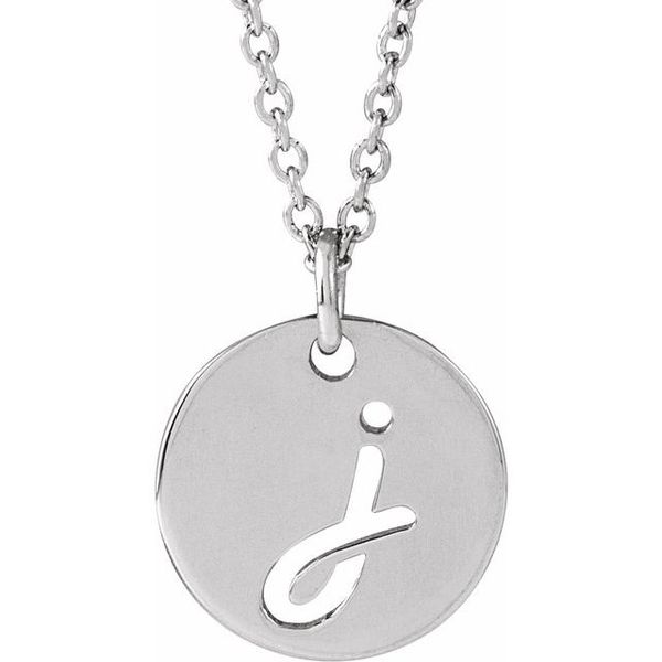 Script Initial Necklace