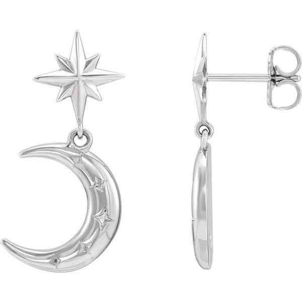 Crescent Moon Earrings - Image 2