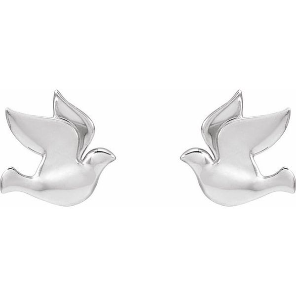 Holy Spirit Dove Earrings - Image 2