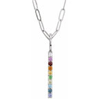 Rainbow Bar Necklace or Charm/Pendant