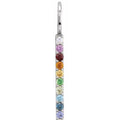 Rainbow Bar Necklace or Charm/Pendant