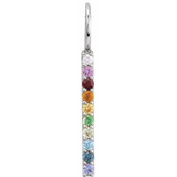 Rainbow Bar Necklace or Charm/Pendant
