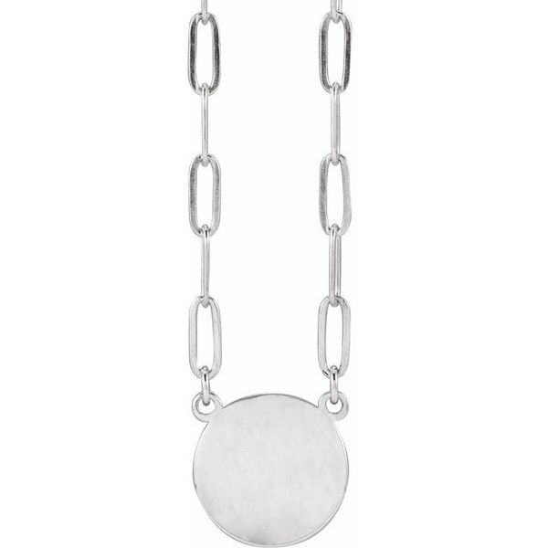 Engravable Disc Necklace