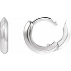 Knife-Edge Hoop Earrings - Image 3
