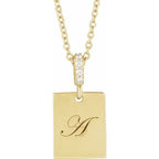 Engravable Accented Necklace - Image 3