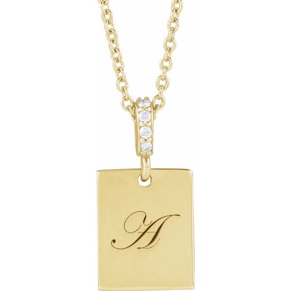 Engravable Accented Necklace - Image 3