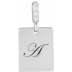 Engravable Accented Pendant - Image 3