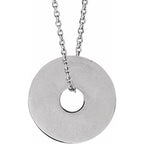 Engravable Washer Necklace
