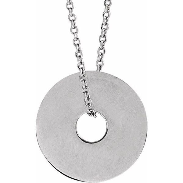 Engravable Washer Necklace