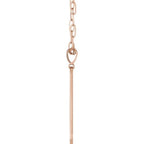Engravable Accented Bar Necklace or Charm/Pendant - Image 2