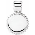 Engravable Beaded Disc Pendant