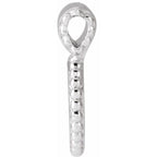 Engravable Beaded Disc Pendant - Image 2
