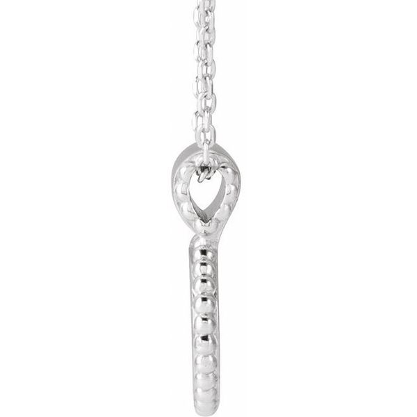 Engravable Beaded Disc Necklace - Image 2